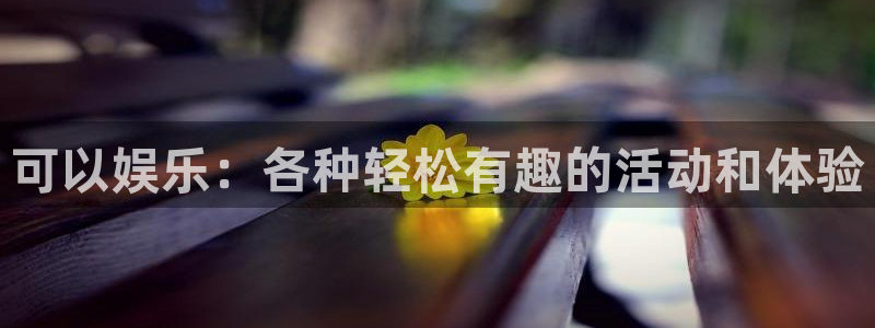 赢乐彩票4登录：可以娱乐：各种轻松有趣的活动和体验
